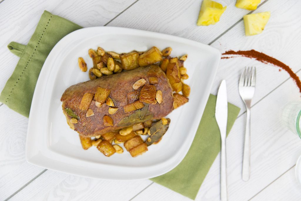 arrosto con ananas