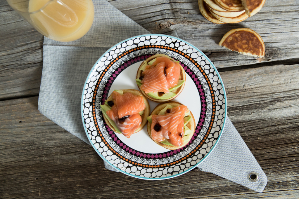 pancake al salmone