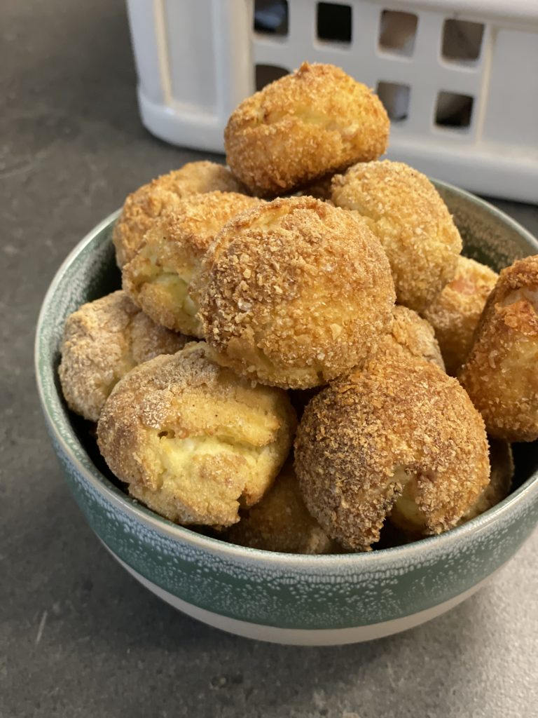 Polpette di patate, ricotta e prosciutto cotto. chiaramaci