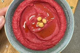 hummus di barbabietole